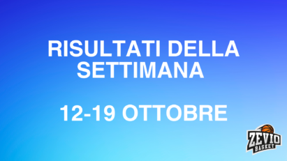I risultati della settimana 12-19 Ottobre
